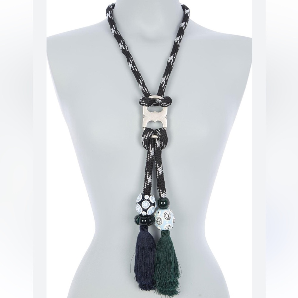 Tory Burch Silk Tassel Necklace